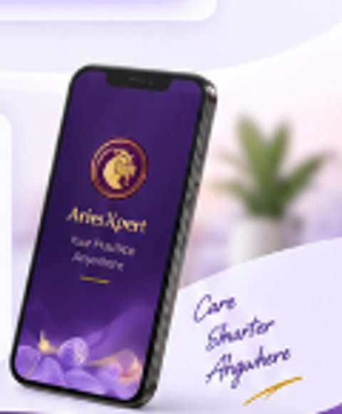 AriesXpert App on Smartphone - Care Smarter Anywhere